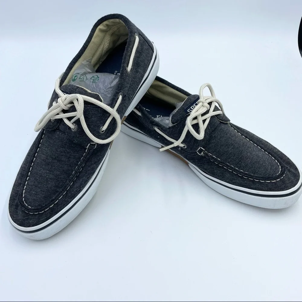 Sperry Top Slider Cloth Boat Shoes Sz 12